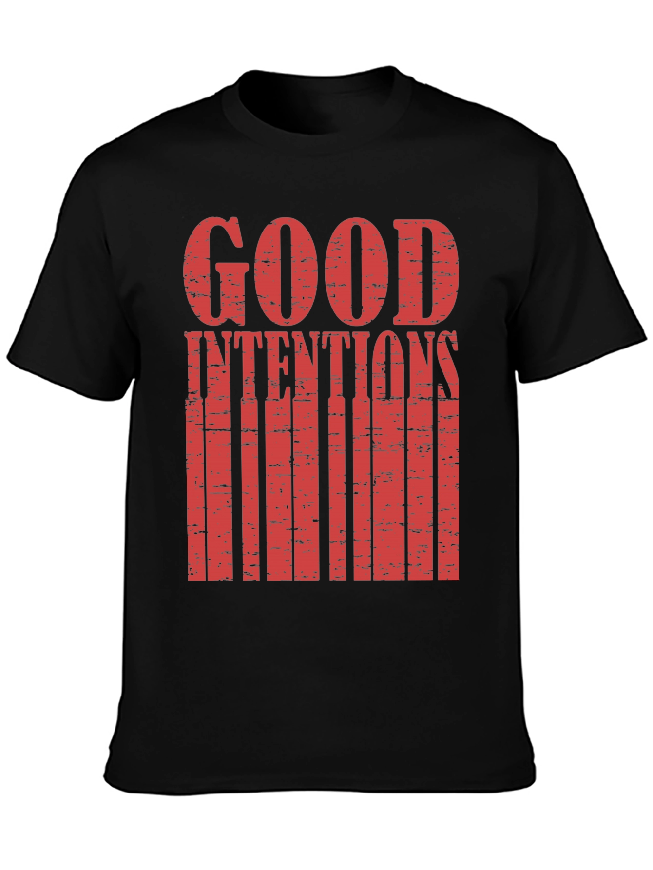 Good Intentions Graphic Print Black T-Shirt