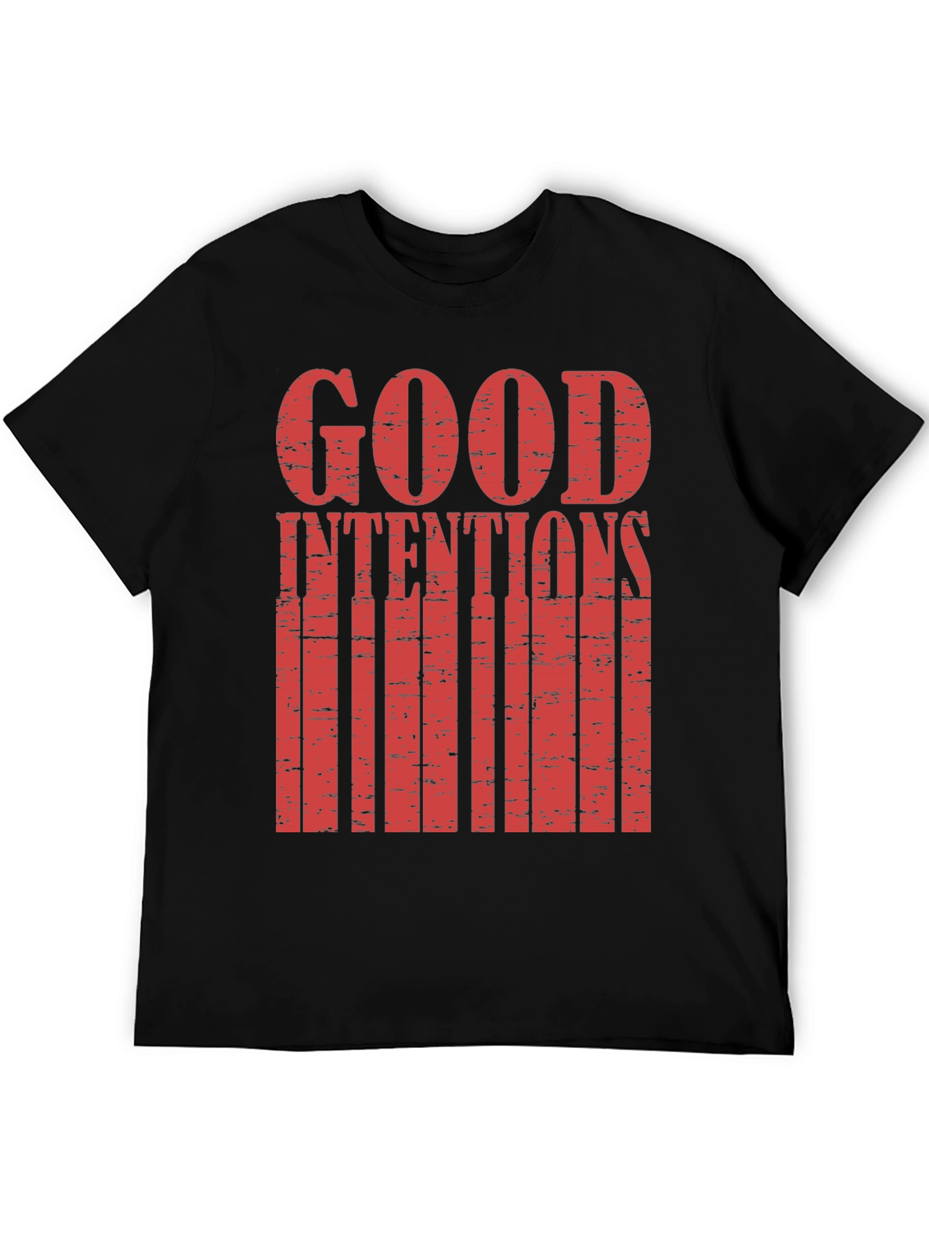 Good Intentions Graphic Print Black T-Shirt