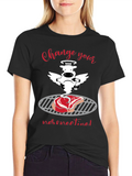 Funny Cow Angel Steak BBQ T-Shirt