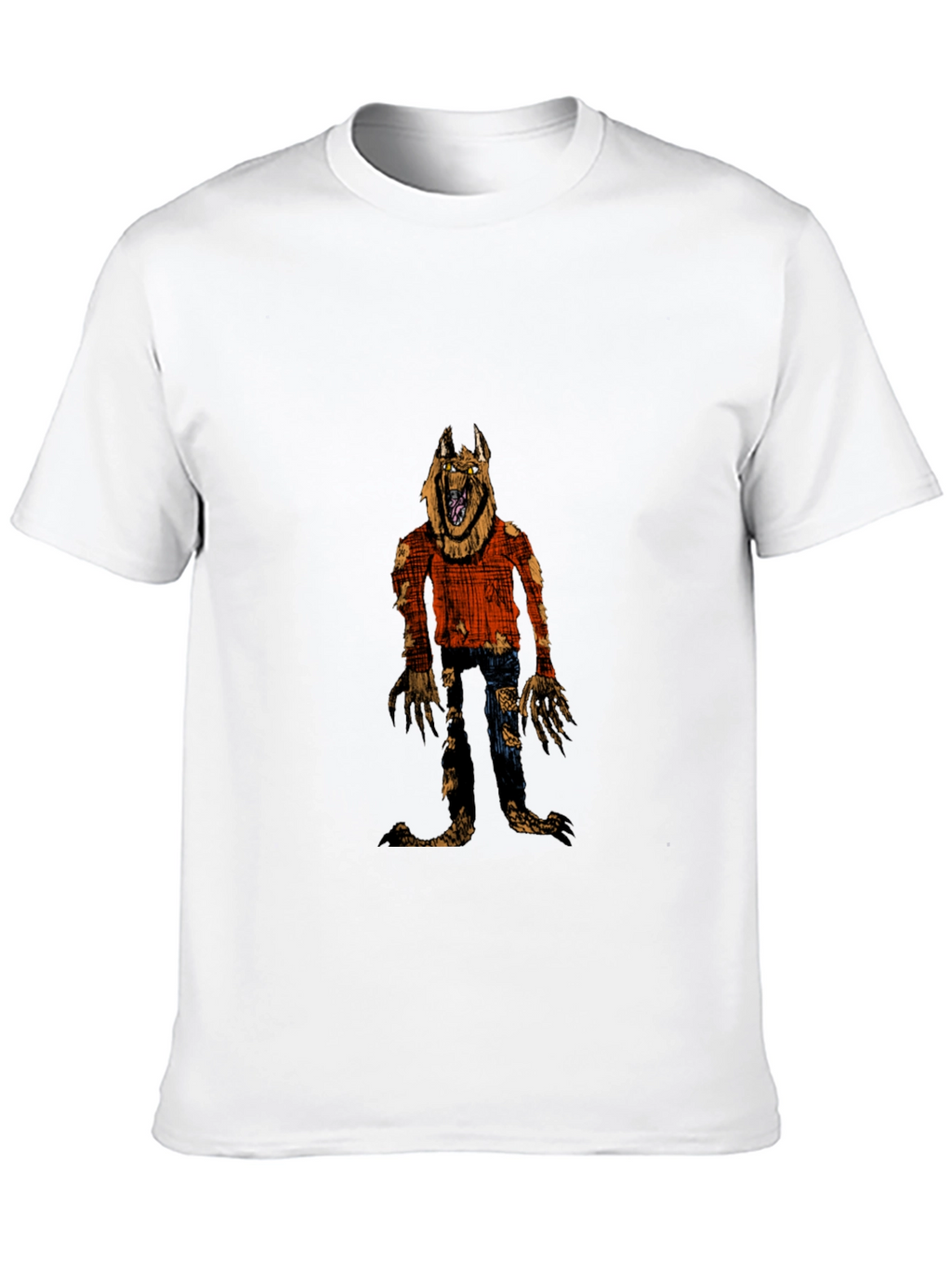 Werewolf Graphic Black T-Shirt