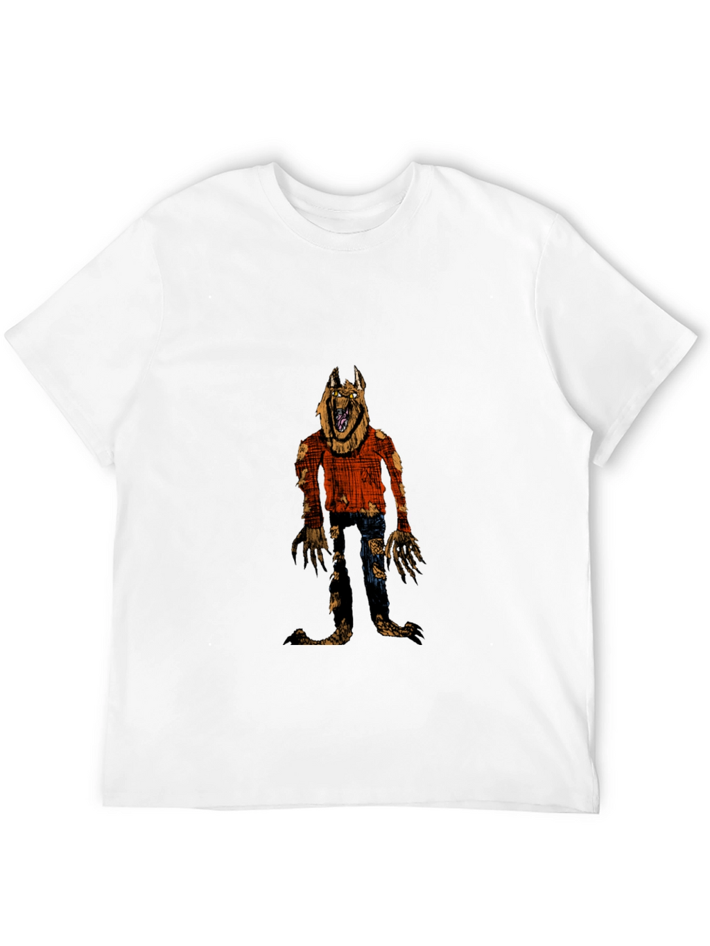 Werewolf Graphic Black T-Shirt