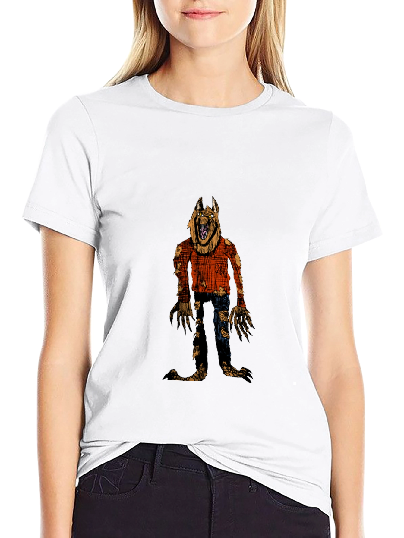 Werewolf Graphic Black T-Shirt