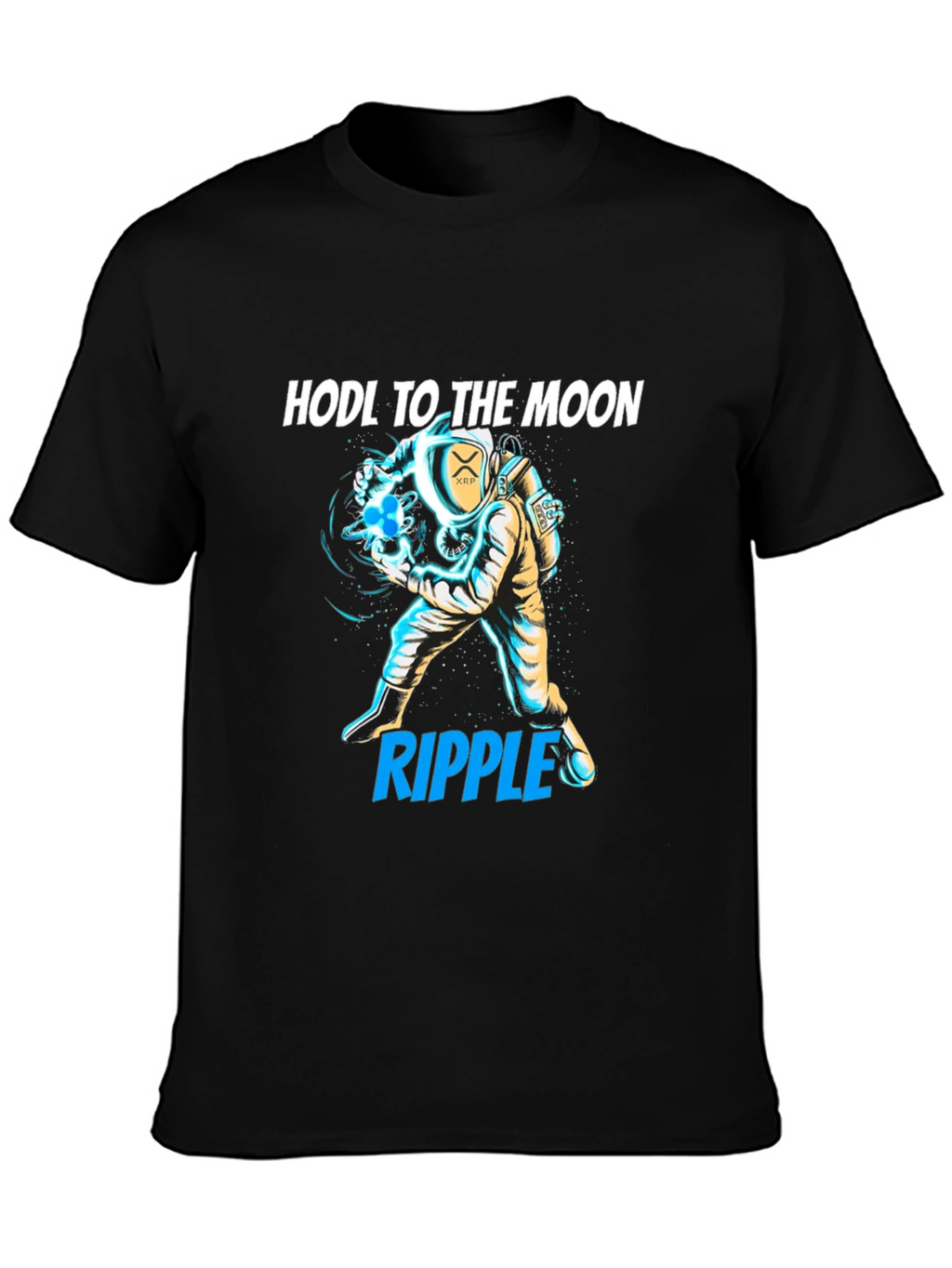 HODL to the Moon XRP Ripple Crypto T-Shirt