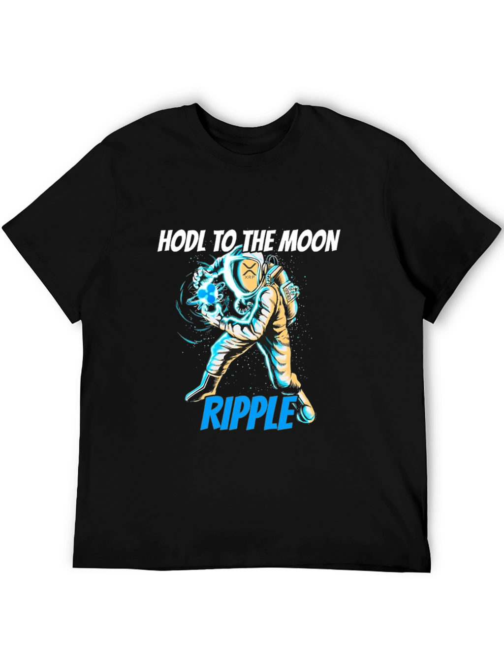 HODL to the Moon XRP Ripple Crypto T-Shirt