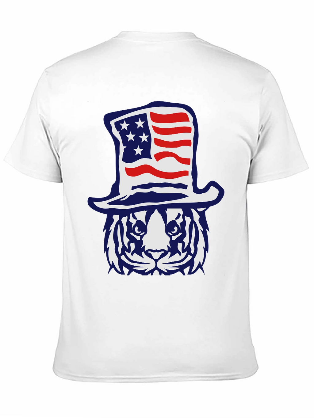 Patriotic Tiger Graphic T-Shirt