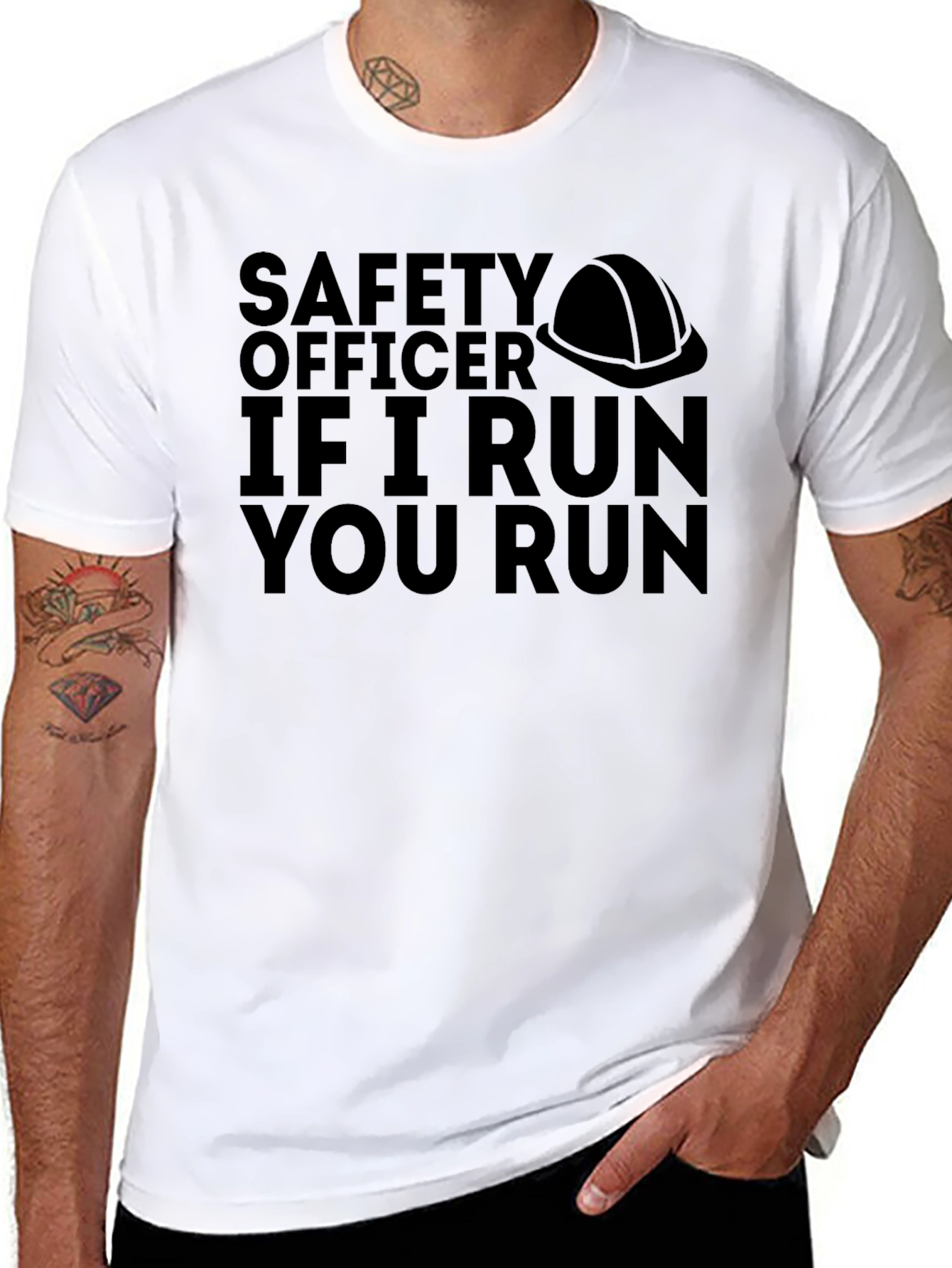 Safety Officer Funny T-Shirt Run