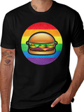 Rainbow Burger Graphic Tee - Pride Apparel