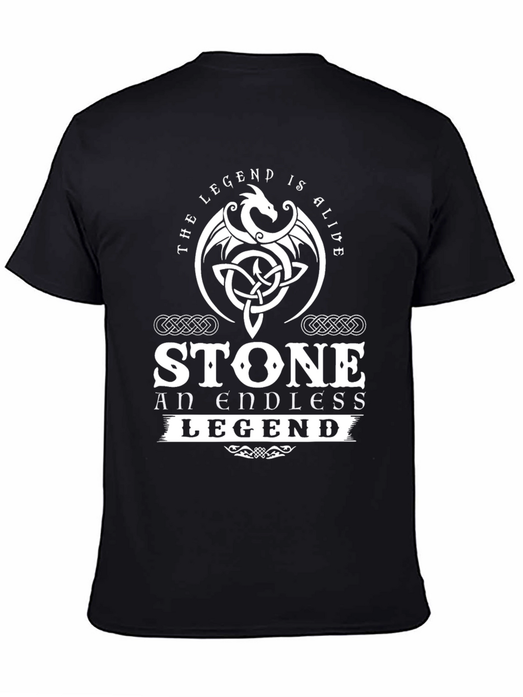 Stone Legend T-Shirt - Dragon Celtic Design