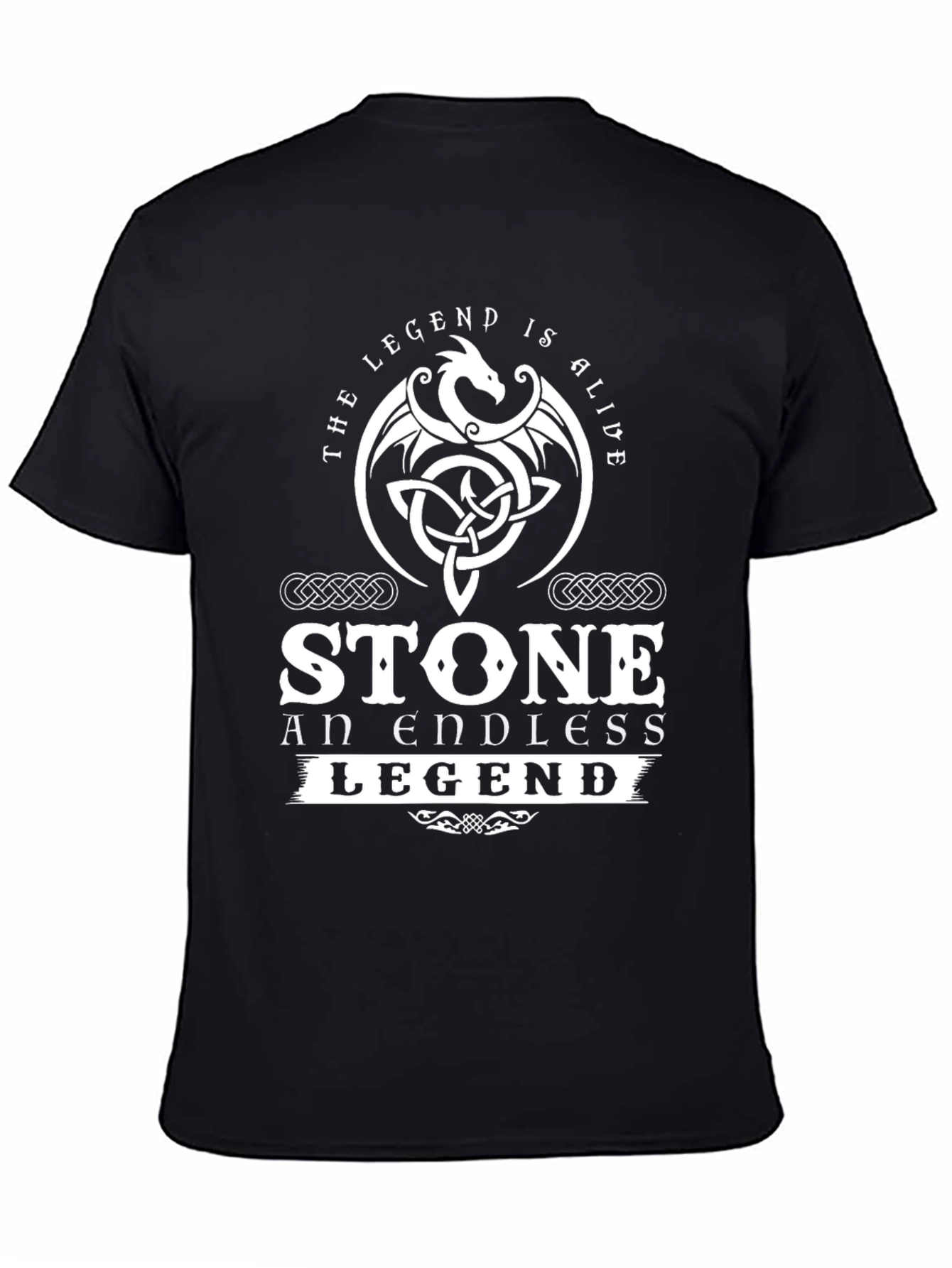 Stone Legend T-Shirt - Dragon Celtic Design