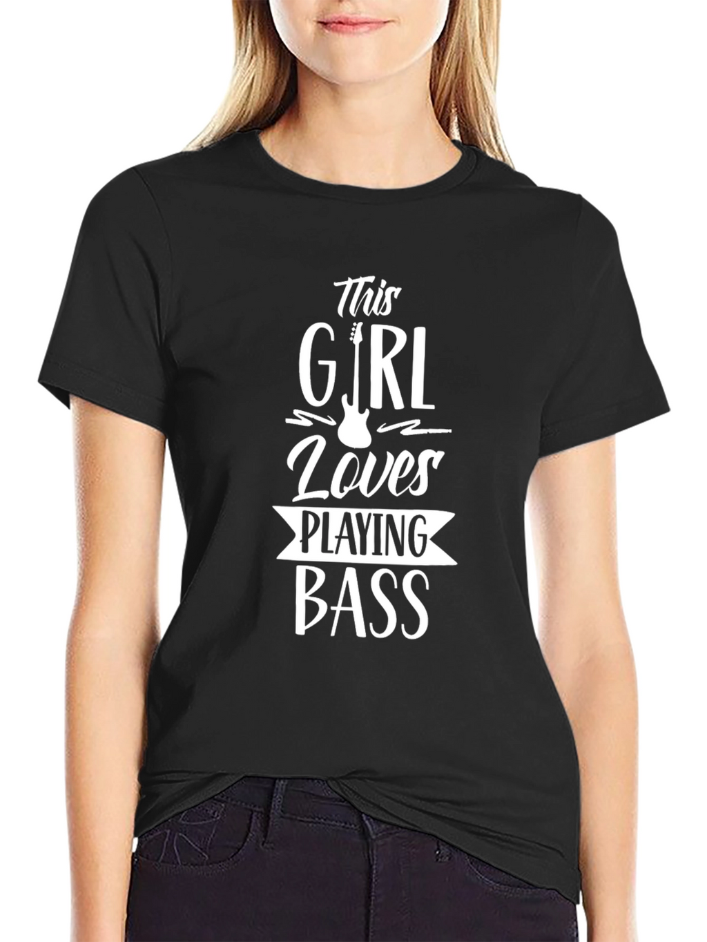 This Girl Loves Playing Bass Guitar T-Shirt
