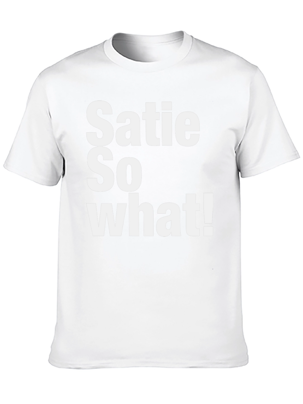 Satie So What! Graphic T-Shirt - Black Cotton Tee