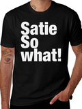 Satie So What! Graphic T-Shirt - Black Cotton Tee