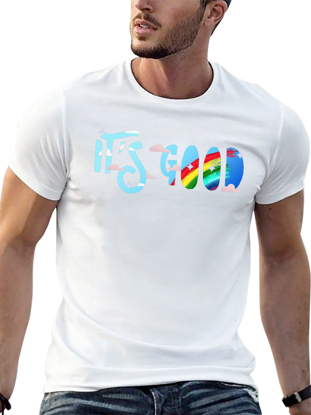 Its Good T-Shirt: Rainbow Cloud Design