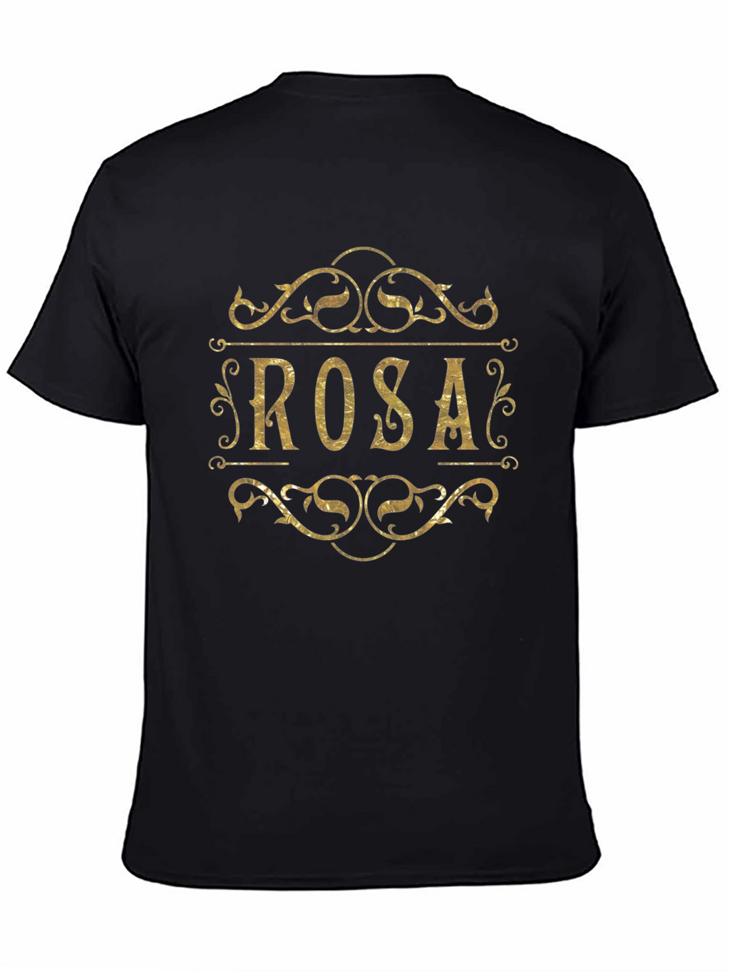 Personalized ROSA T-Shirt - Elegant Gold Design