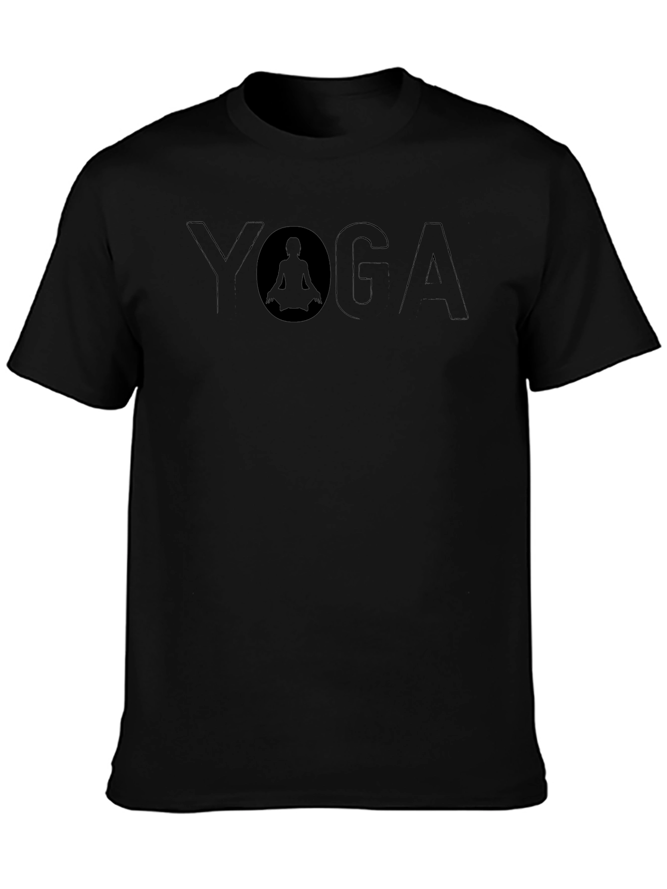 Yoga Graphic Black T-Shirt