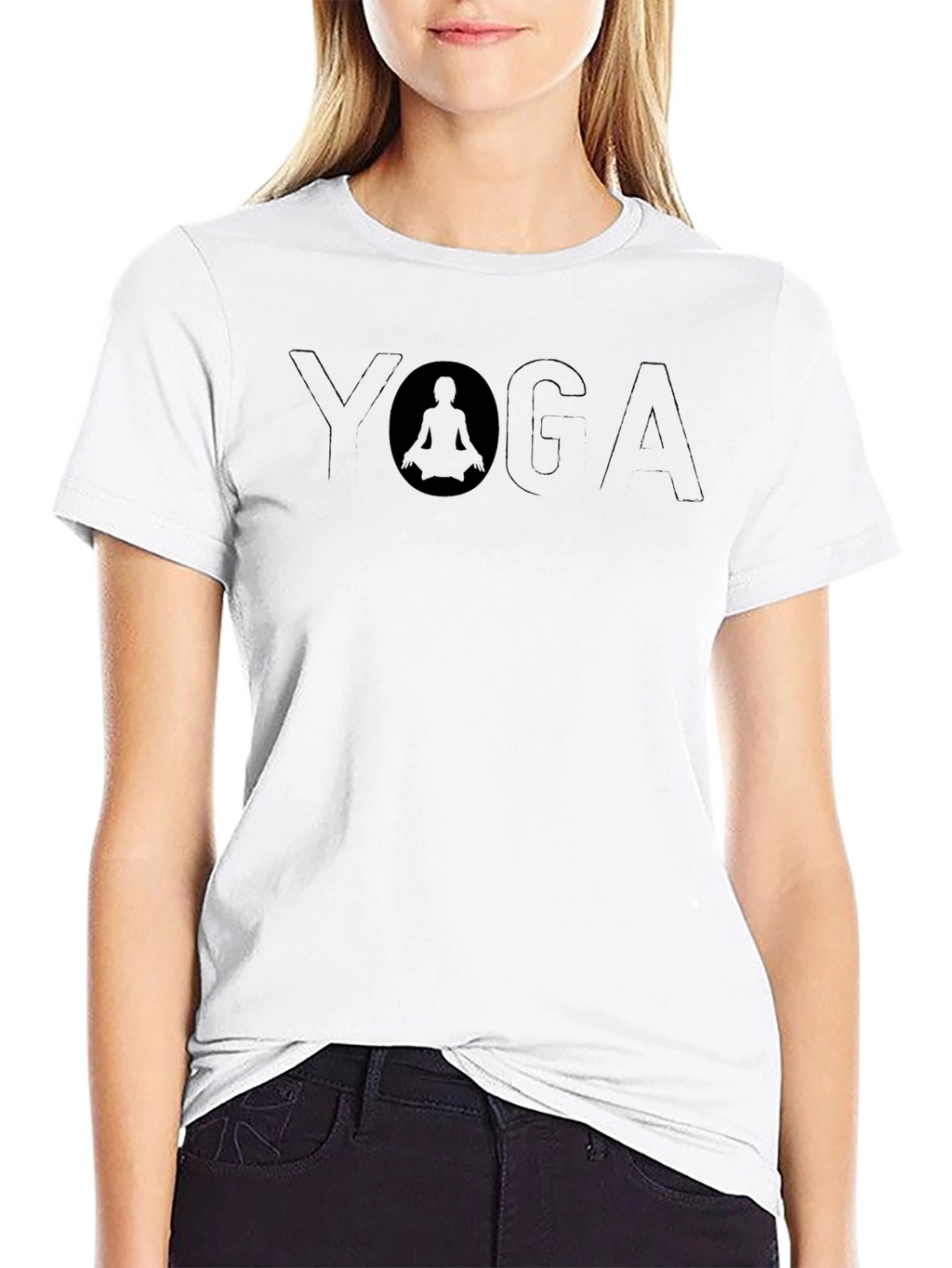 Yoga Graphic Black T-Shirt