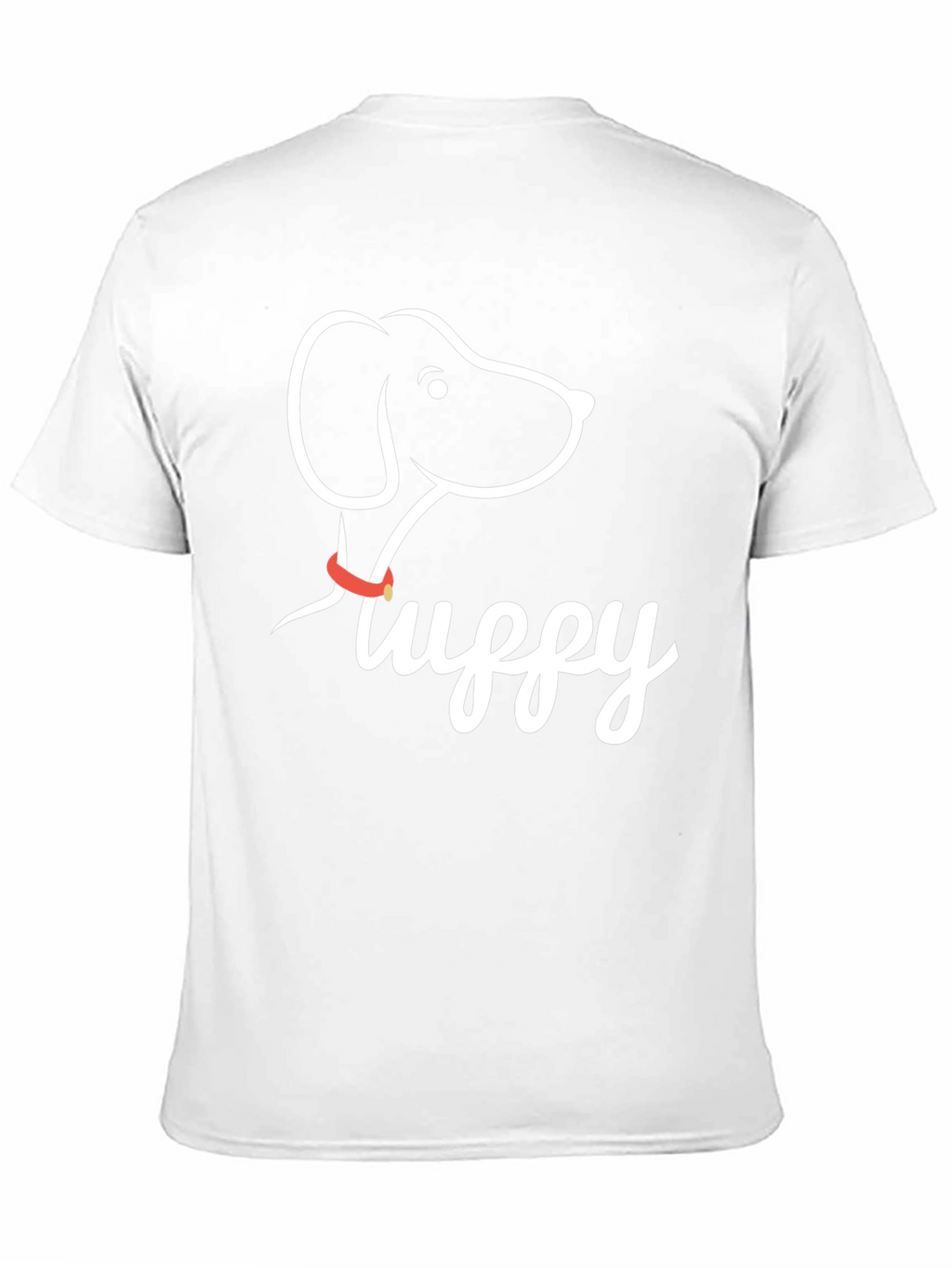 Fluffy Dog Graphic Tee - Casual Black T-Shirt