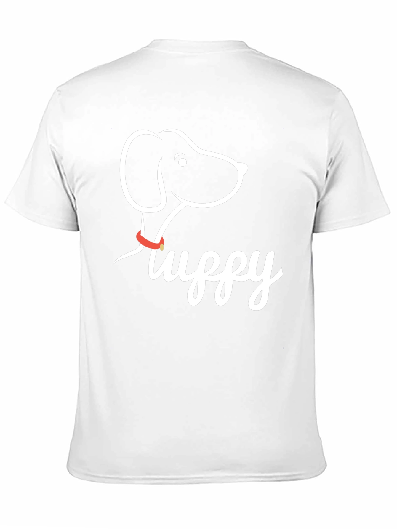 Fluffy Dog Graphic Tee - Casual Black T-Shirt
