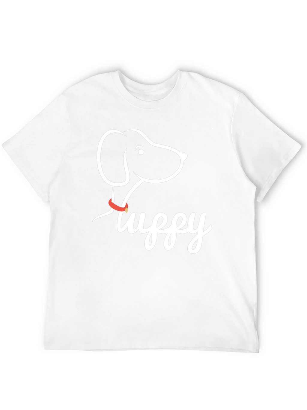 Fluffy Dog Graphic Tee - Casual Black T-Shirt