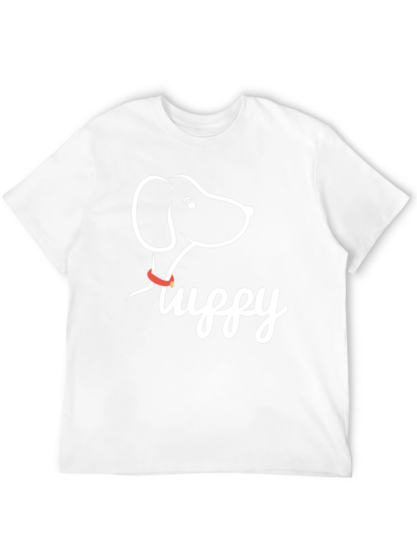 Fluffy Dog Graphic Tee - Casual Black T-Shirt