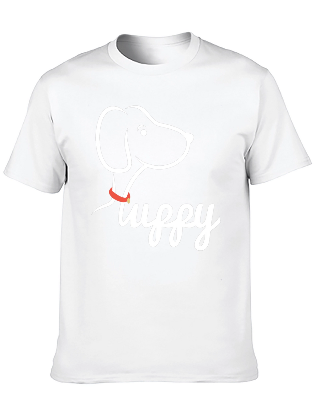 Fluffy Dog Graphic Tee - Casual Black T-Shirt