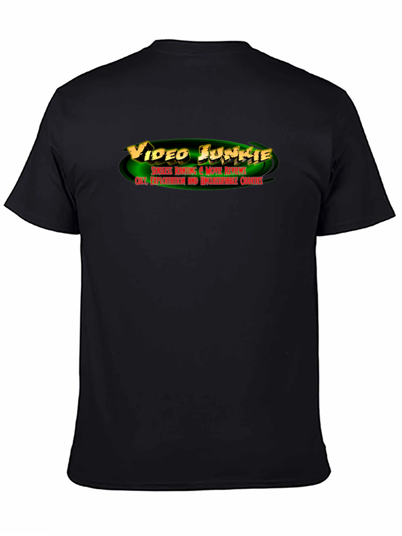 Video Junkie T-Shirt: Classic Black Tee for Film Buffs