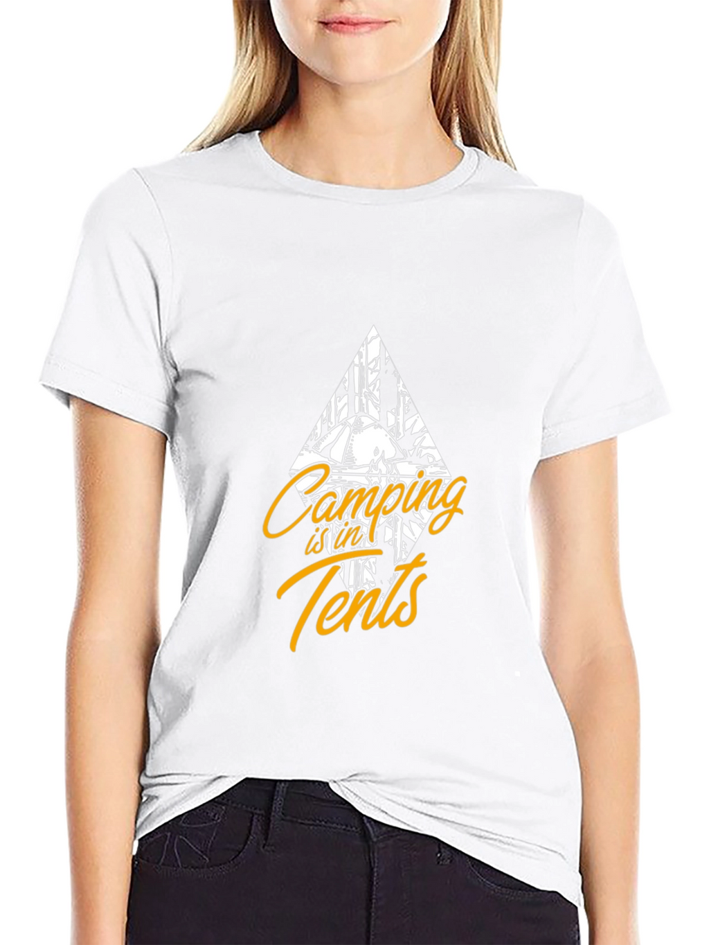 Camping in Tents Graphic Tee - Black