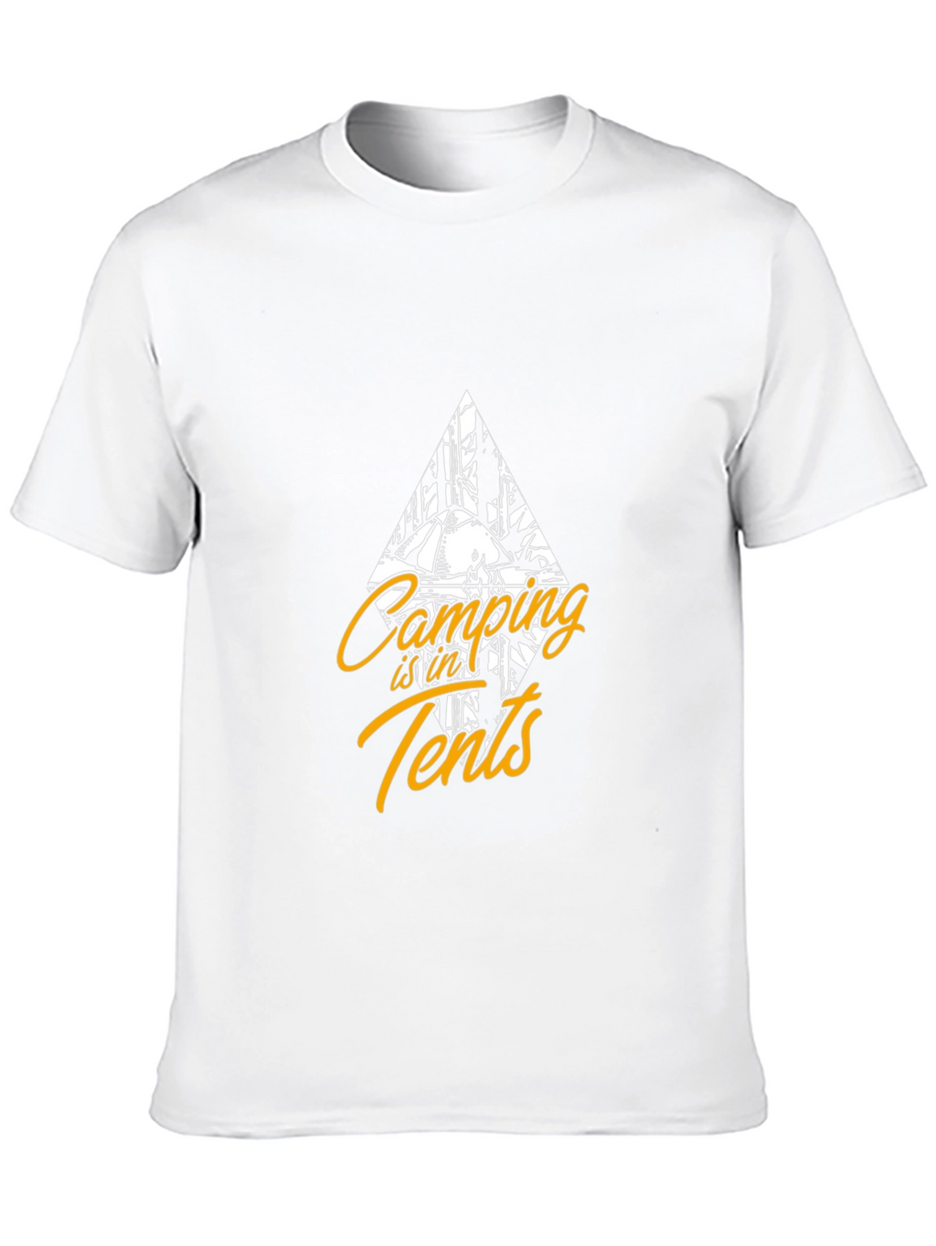 Camping in Tents Graphic Tee - Black