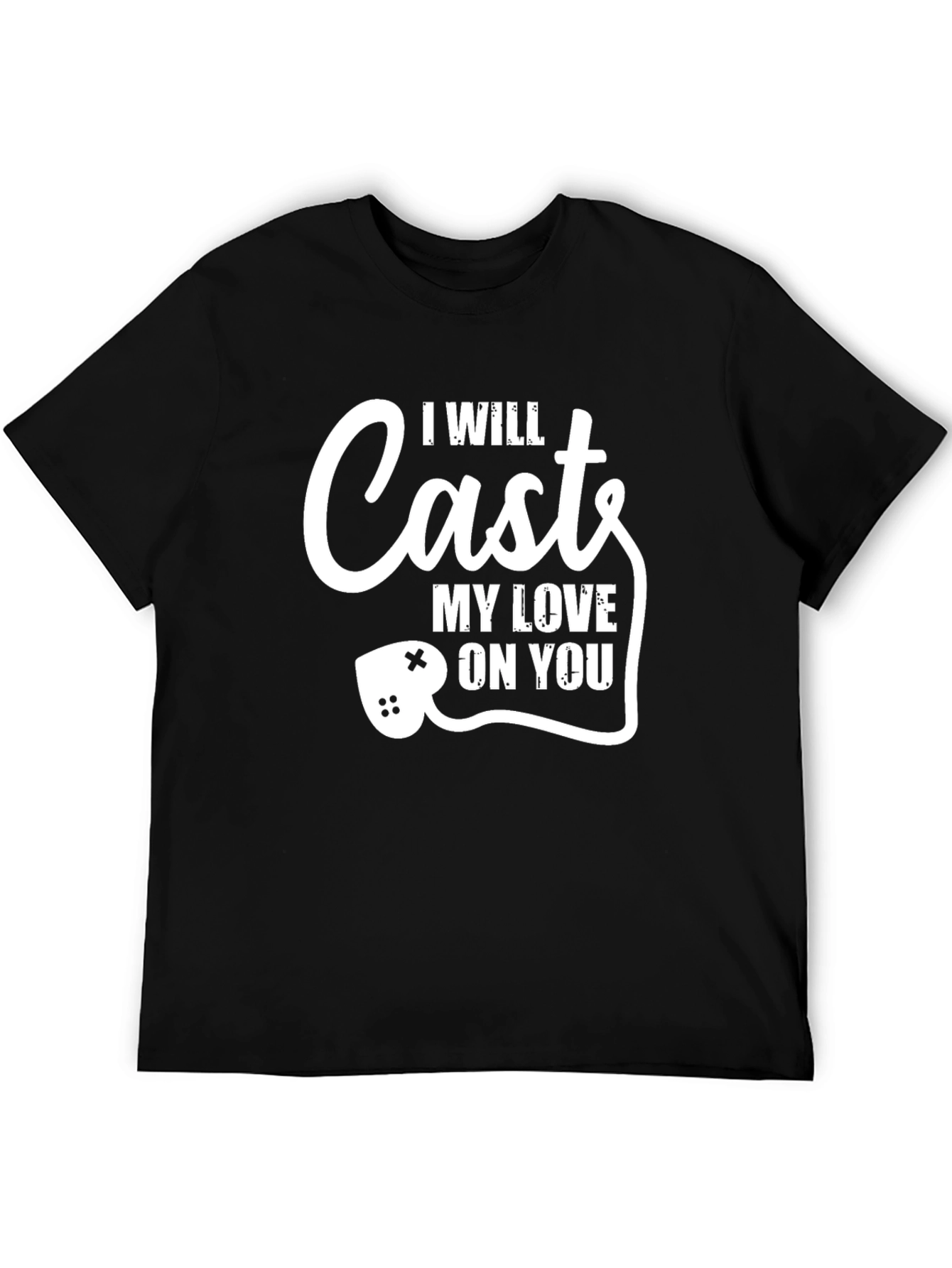 I Will Cast My Love On You Black T-Shirt