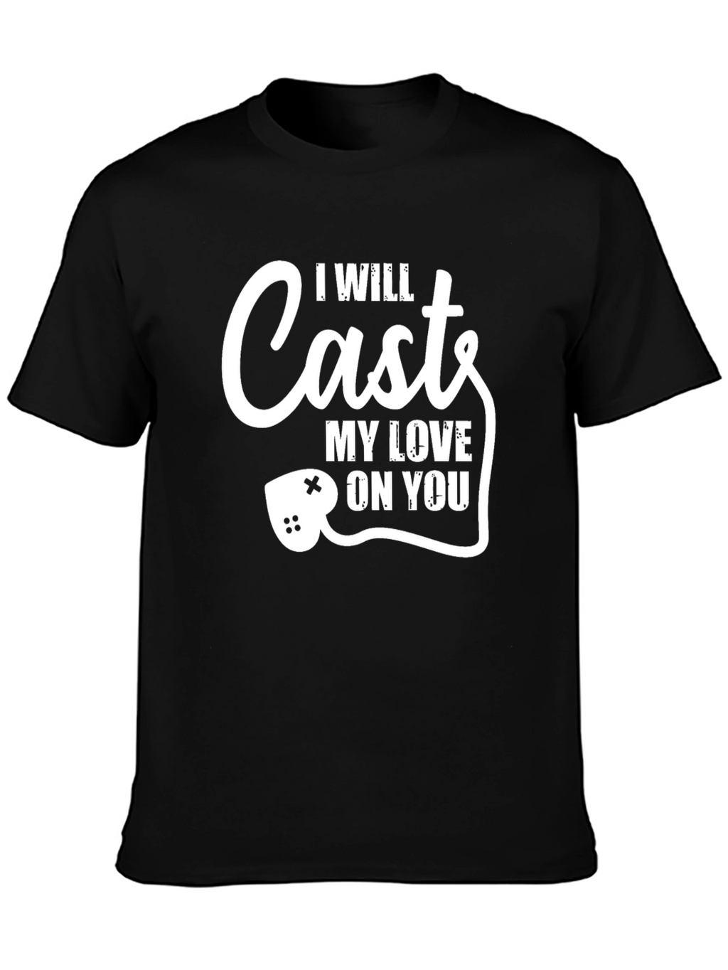 I Will Cast My Love On You Black T-Shirt