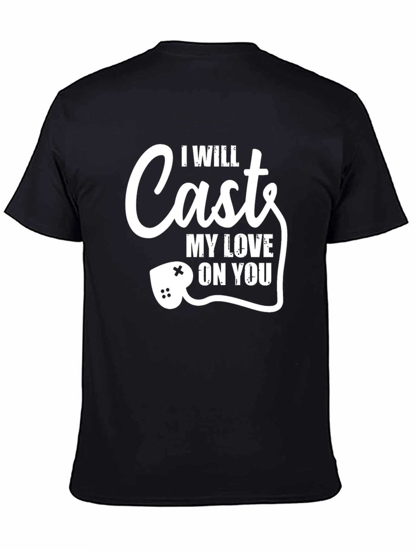 I Will Cast My Love On You Black T-Shirt