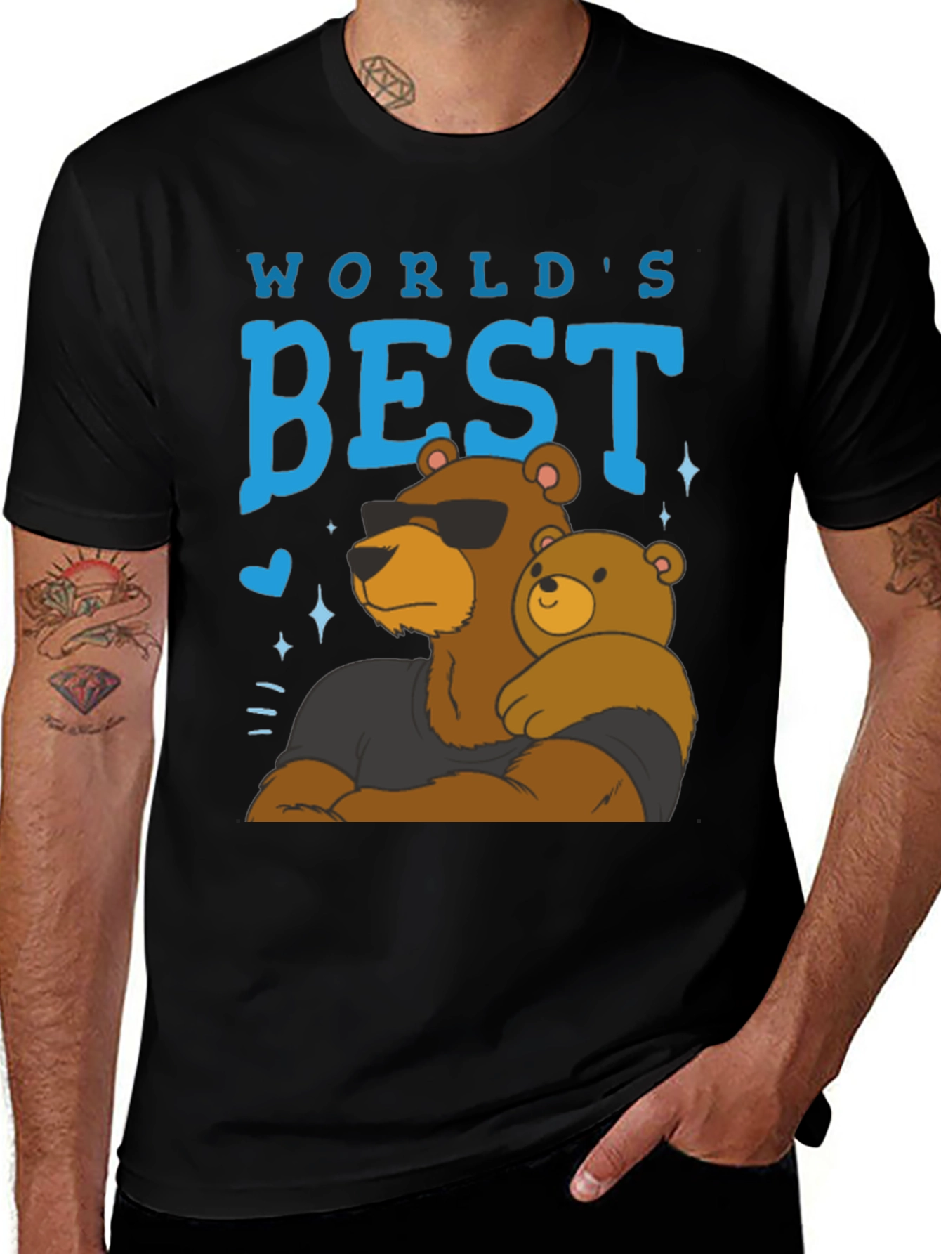 Worlds Best Dad Bear T-Shirt