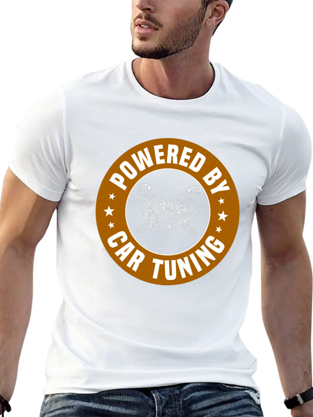 Powered by Car Tuning Graphic T-Shirt