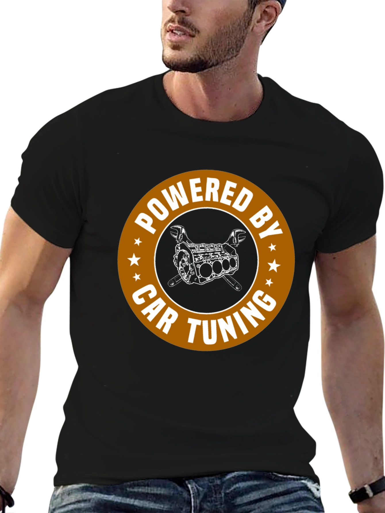 Powered by Car Tuning Graphic T-Shirt