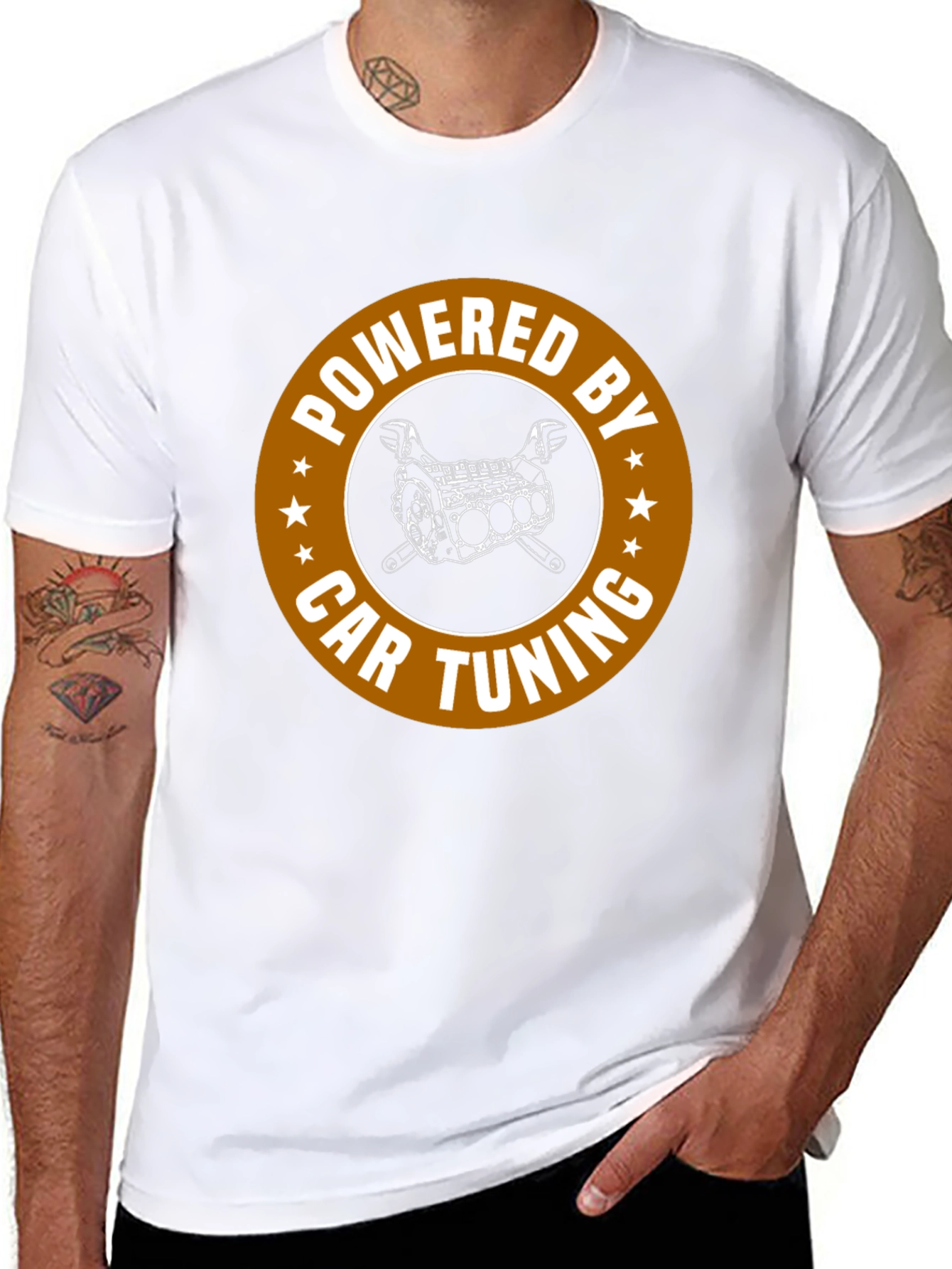 Powered by Car Tuning Graphic T-Shirt