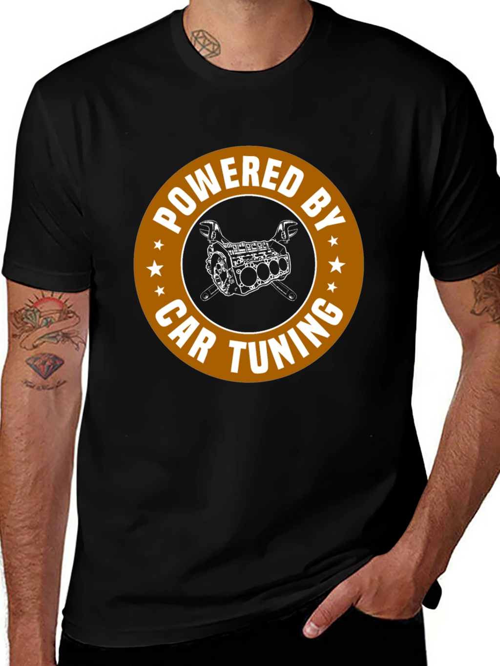 Powered by Car Tuning Graphic T-Shirt