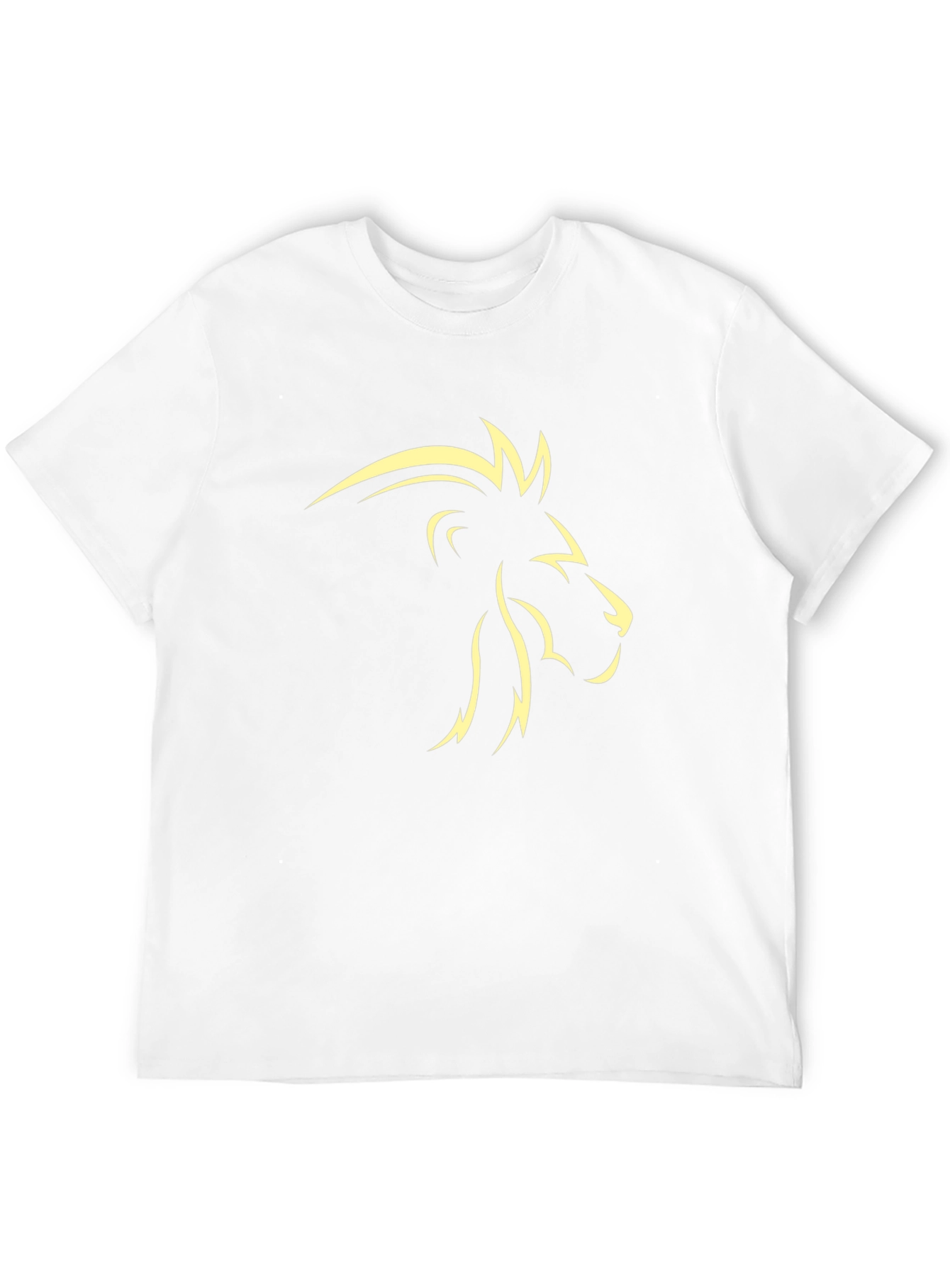 Lion Graphic Tee - Stylish Mens Black T-Shirt