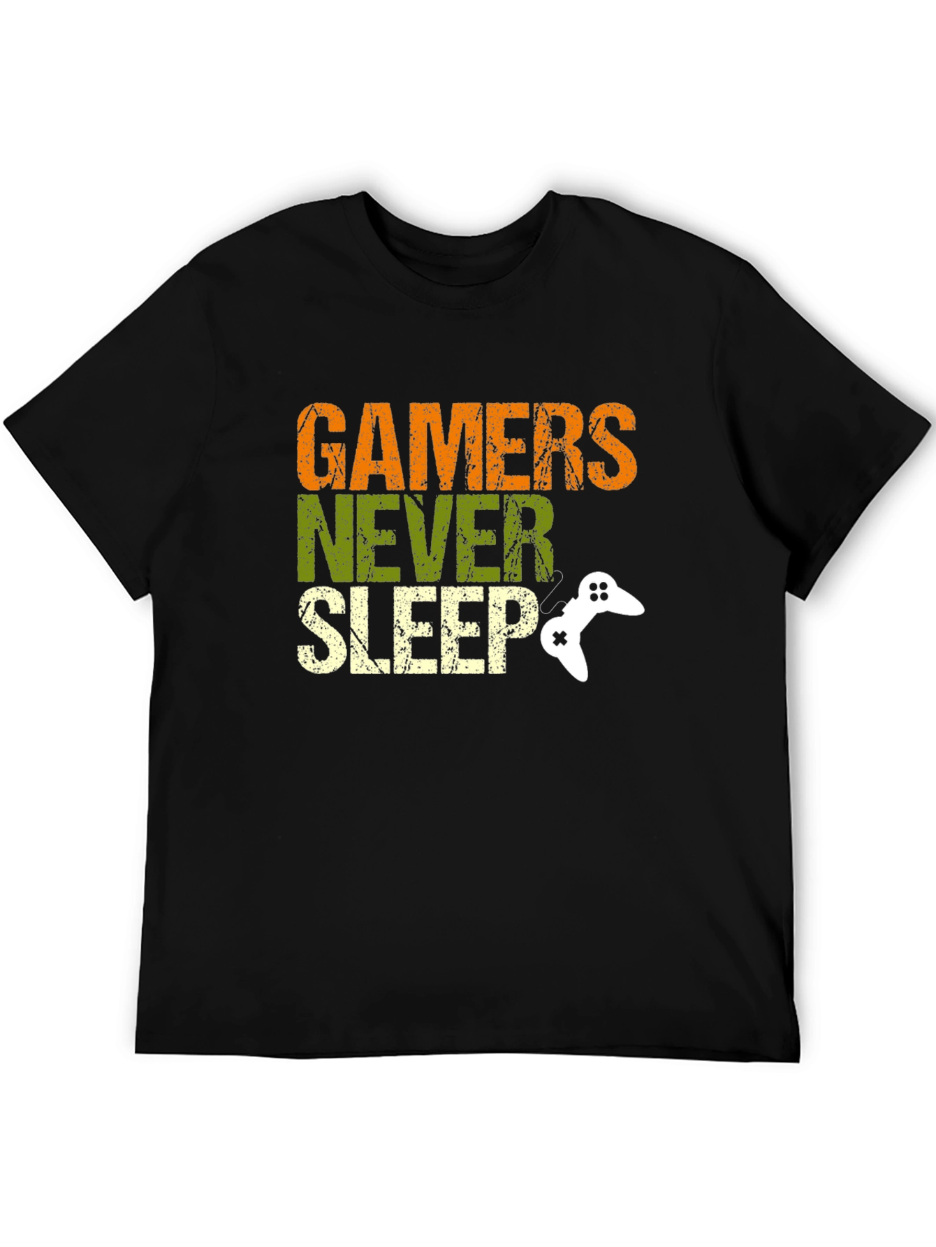 Gamers Never Sleep Graphic T-Shirt