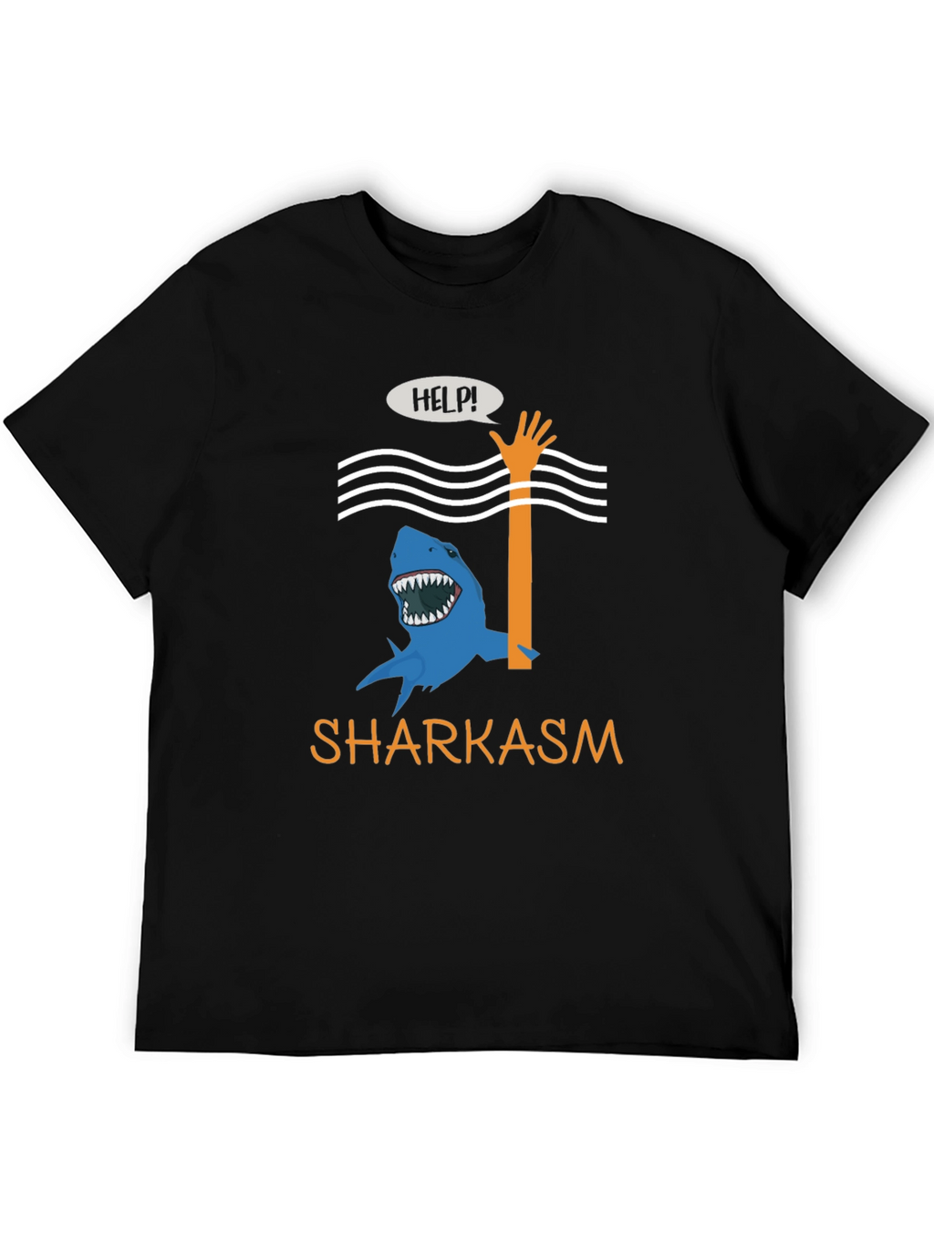 Sharkasm Funny Graphic T-Shirt