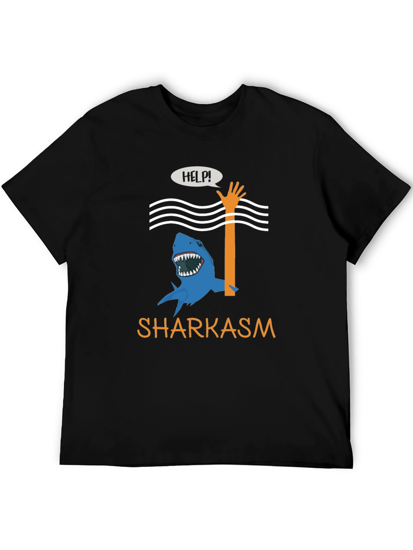 Sharkasm Funny Graphic T-Shirt
