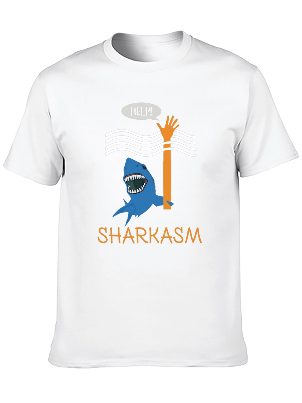 Sharkasm Funny Graphic T-Shirt