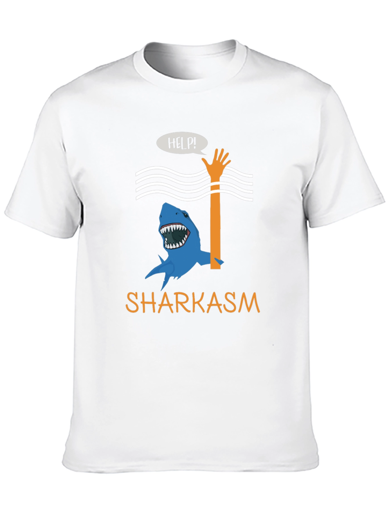 Sharkasm Funny Graphic T-Shirt