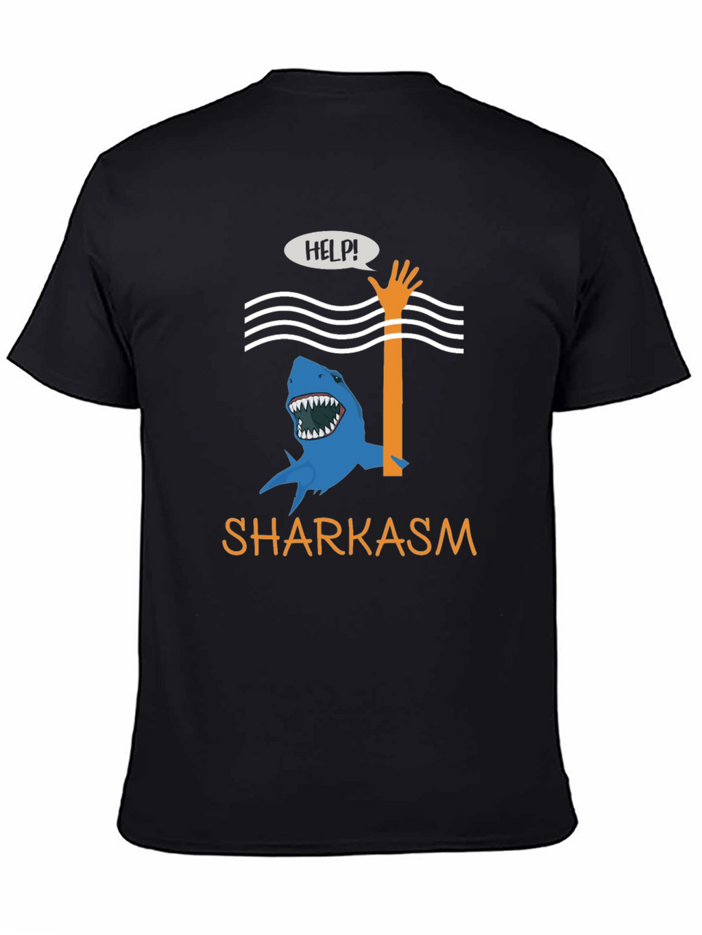 Sharkasm Funny Graphic T-Shirt