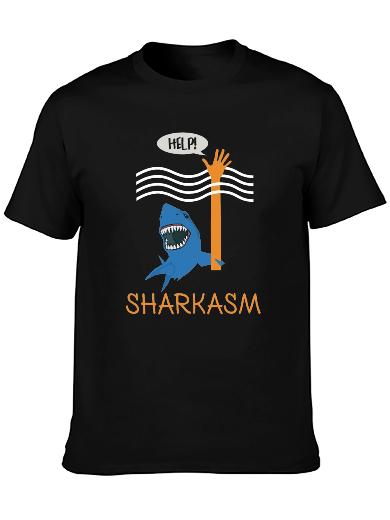 Sharkasm Funny Graphic T-Shirt