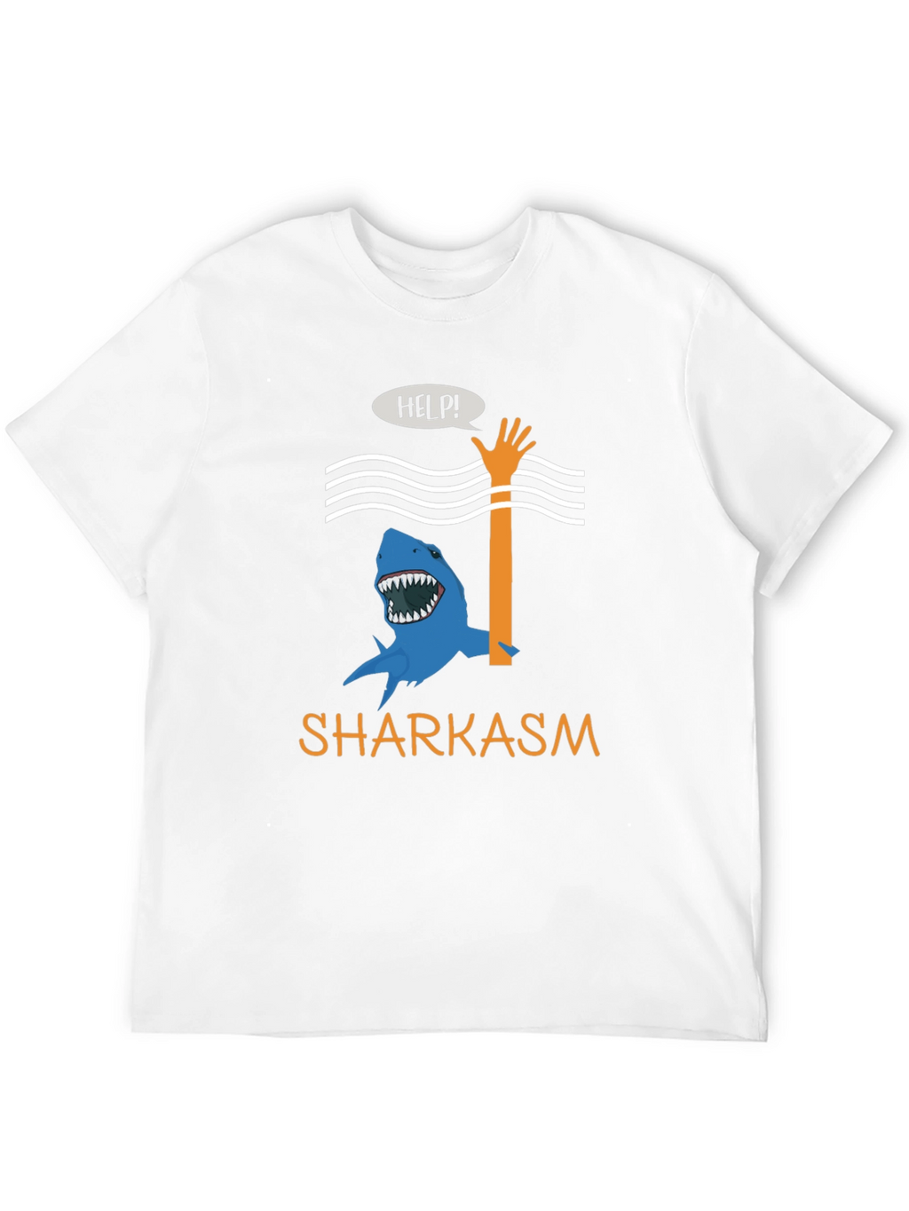 Sharkasm Funny Graphic T-Shirt