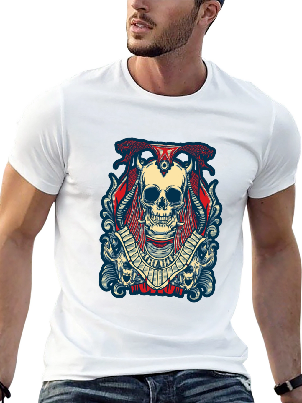 Skull Graphic Black Tee Shirt