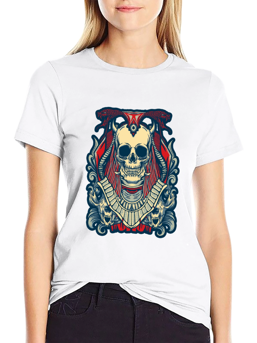 Skull Graphic Black Tee Shirt