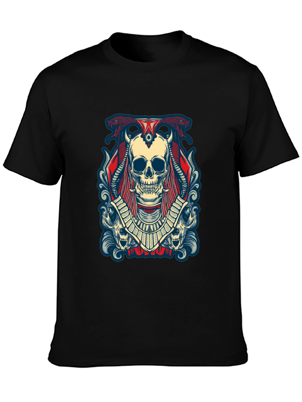 Skull Graphic Black Tee Shirt