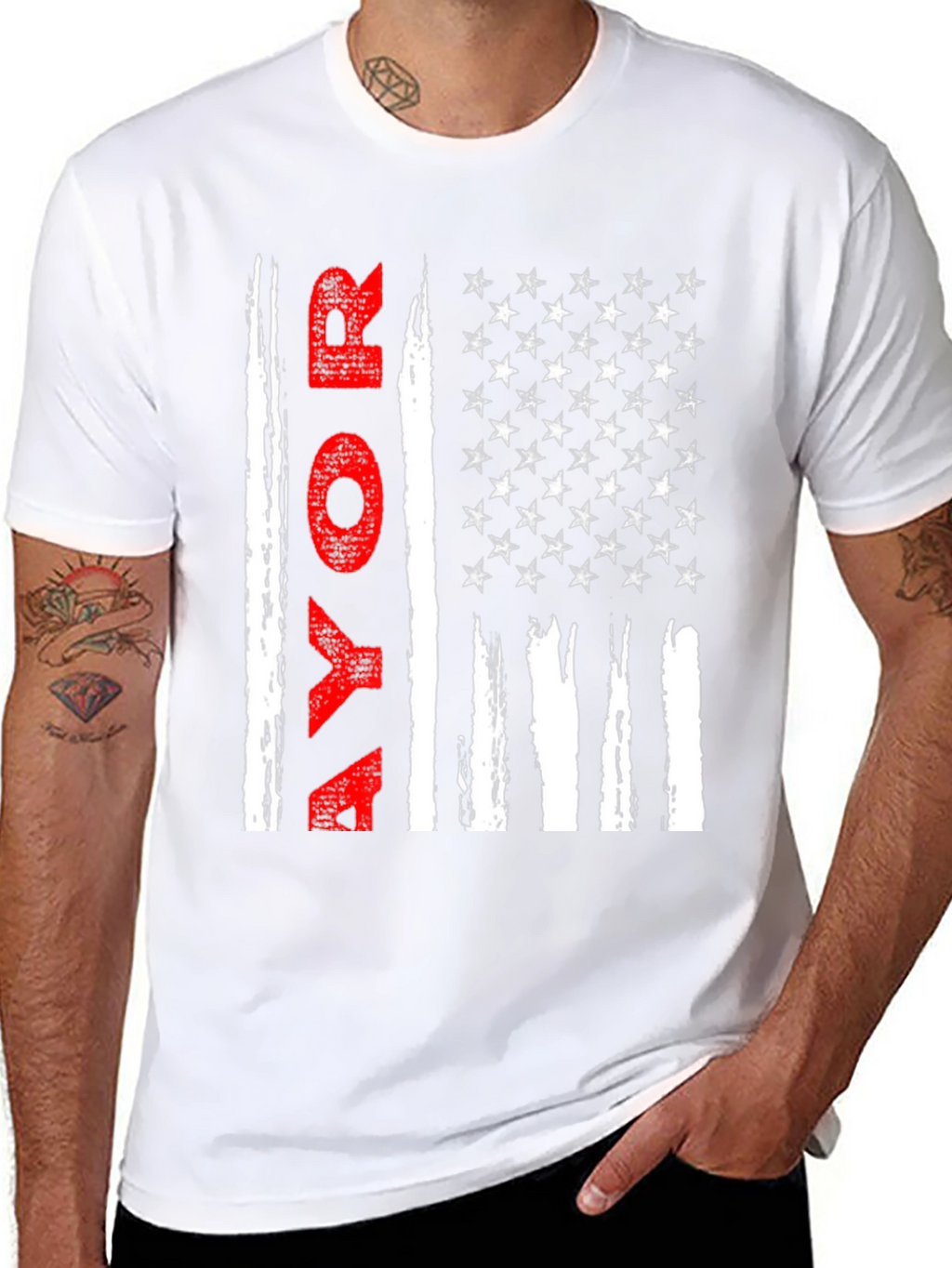 Vote T-Shirt - Patriotic American Flag Design