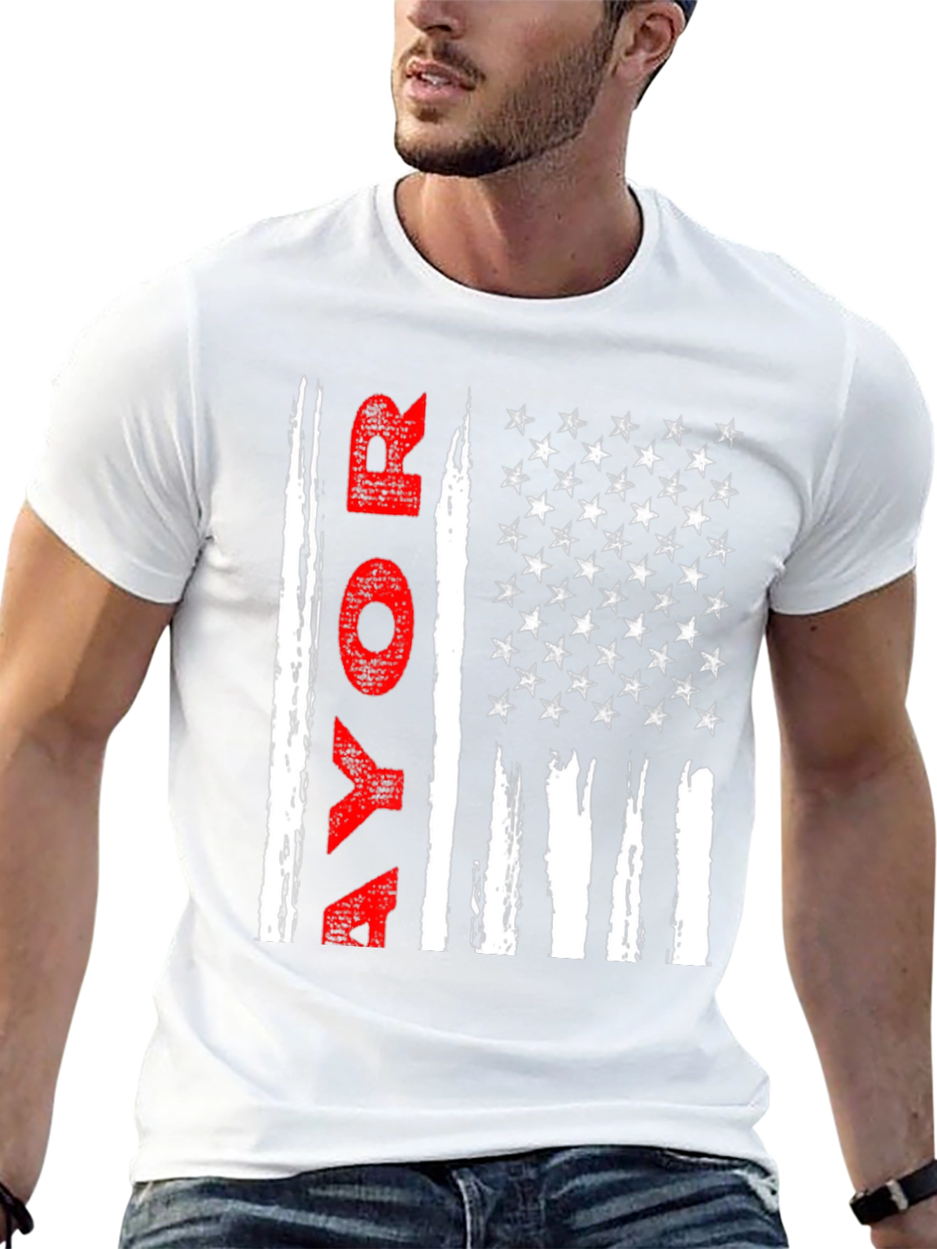 Vote T-Shirt - Patriotic American Flag Design